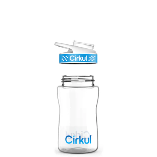 12oz. Plastic Bottle & Comfort Grip Lid - Image 3
