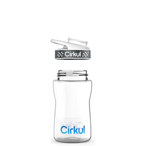 12oz. Plastic Bottle & Comfort Grip Lid - Image 4