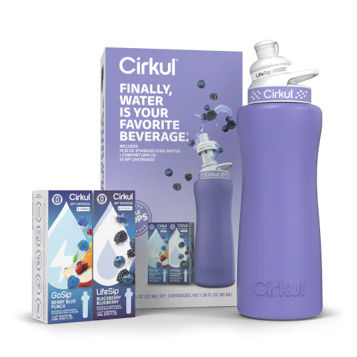 CX: 32oz. Matte Periwinkle Stainless Steel Bottle Starter Kit (2C)