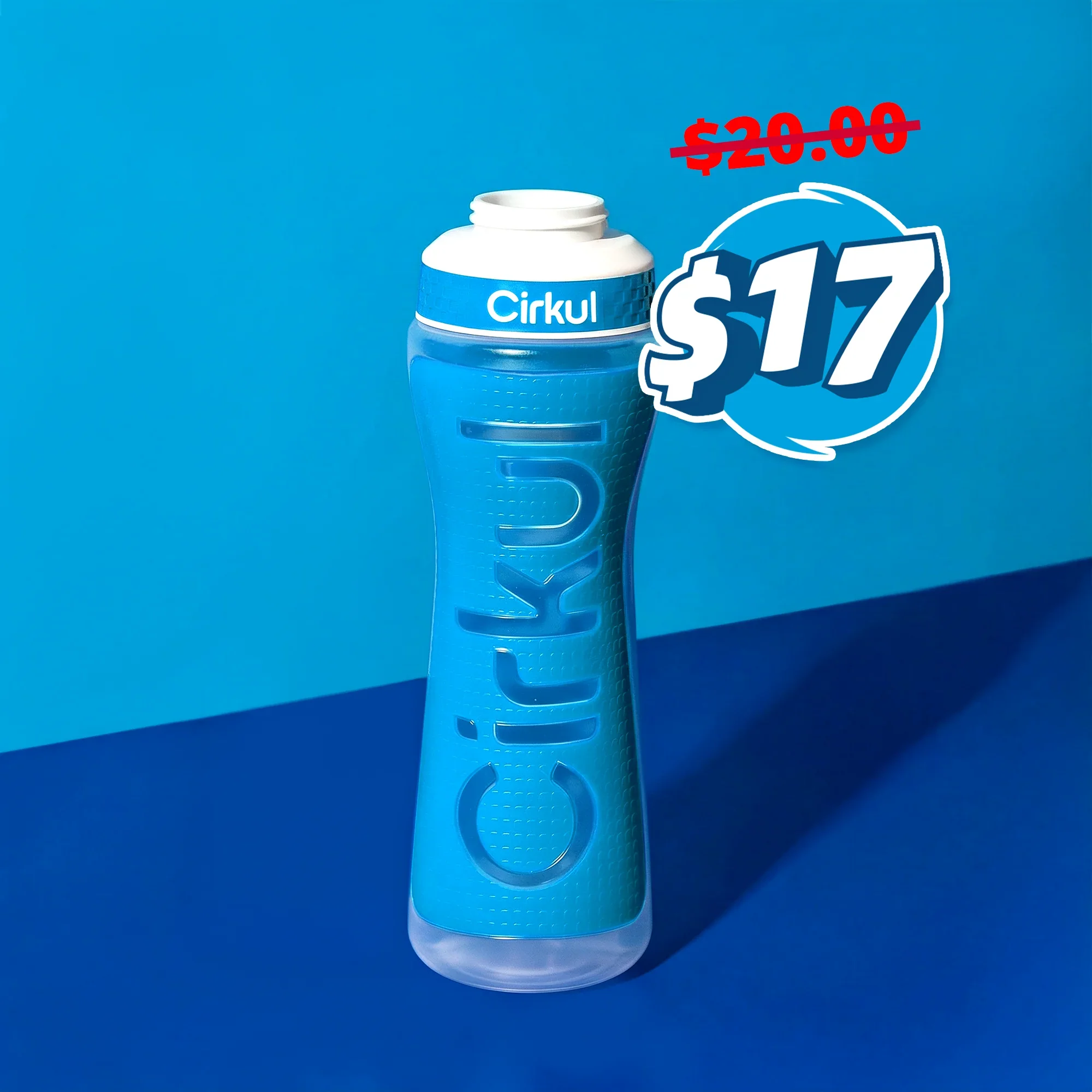 22oz. Grip Squeeze Plastic Bottle & Sport Lid - Image 3