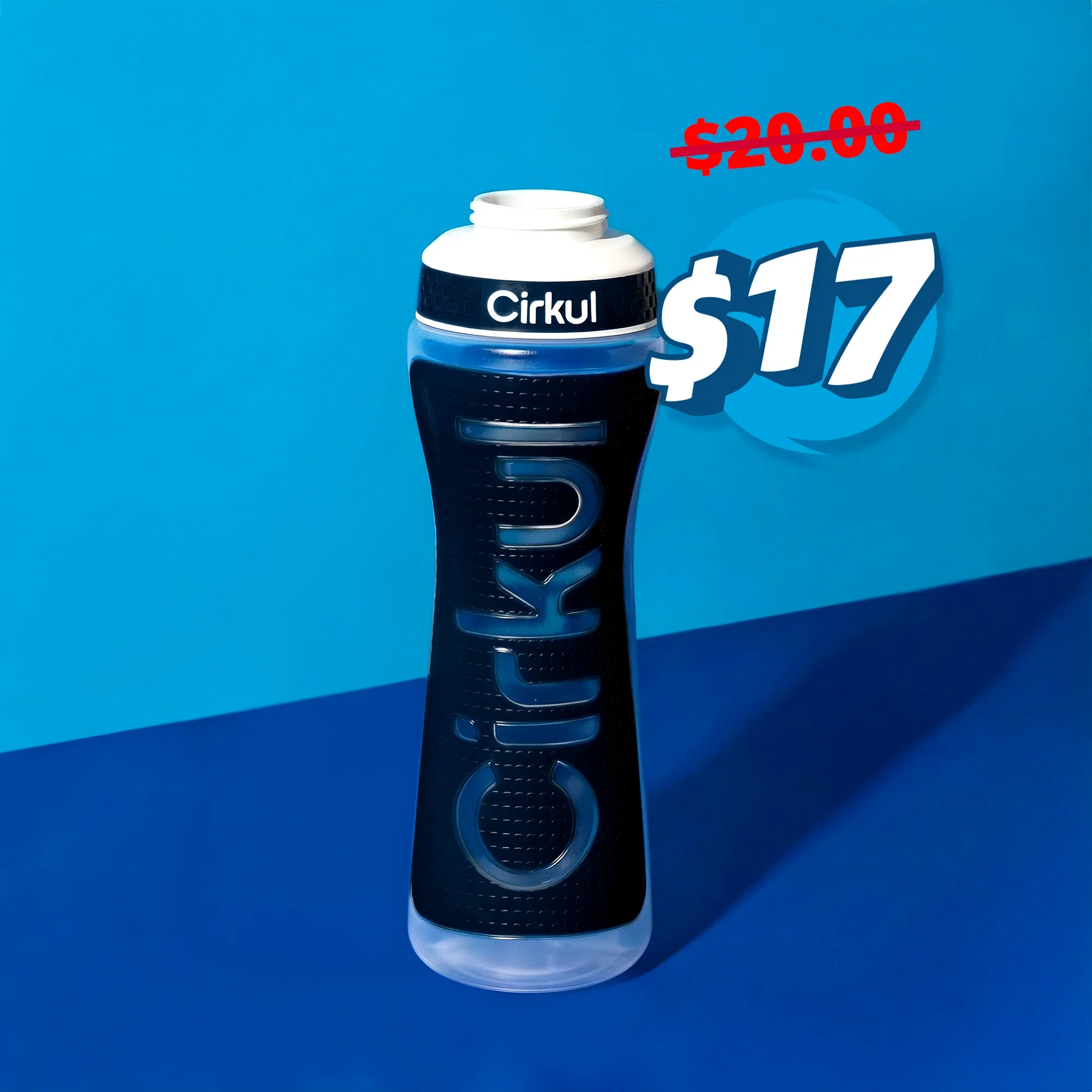 22oz. Grip Squeeze Plastic Bottle & Sport Lid - Image 6