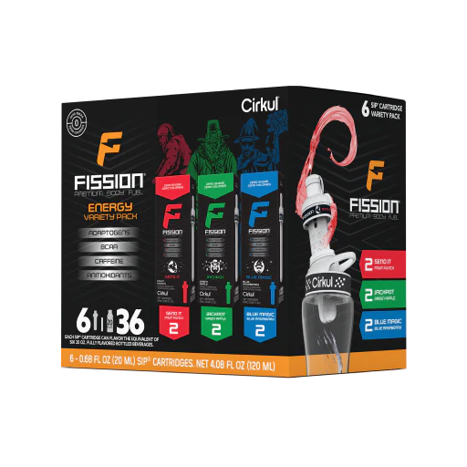Base: Fission Flavor Cartridge Variety Pack, 6-Pack