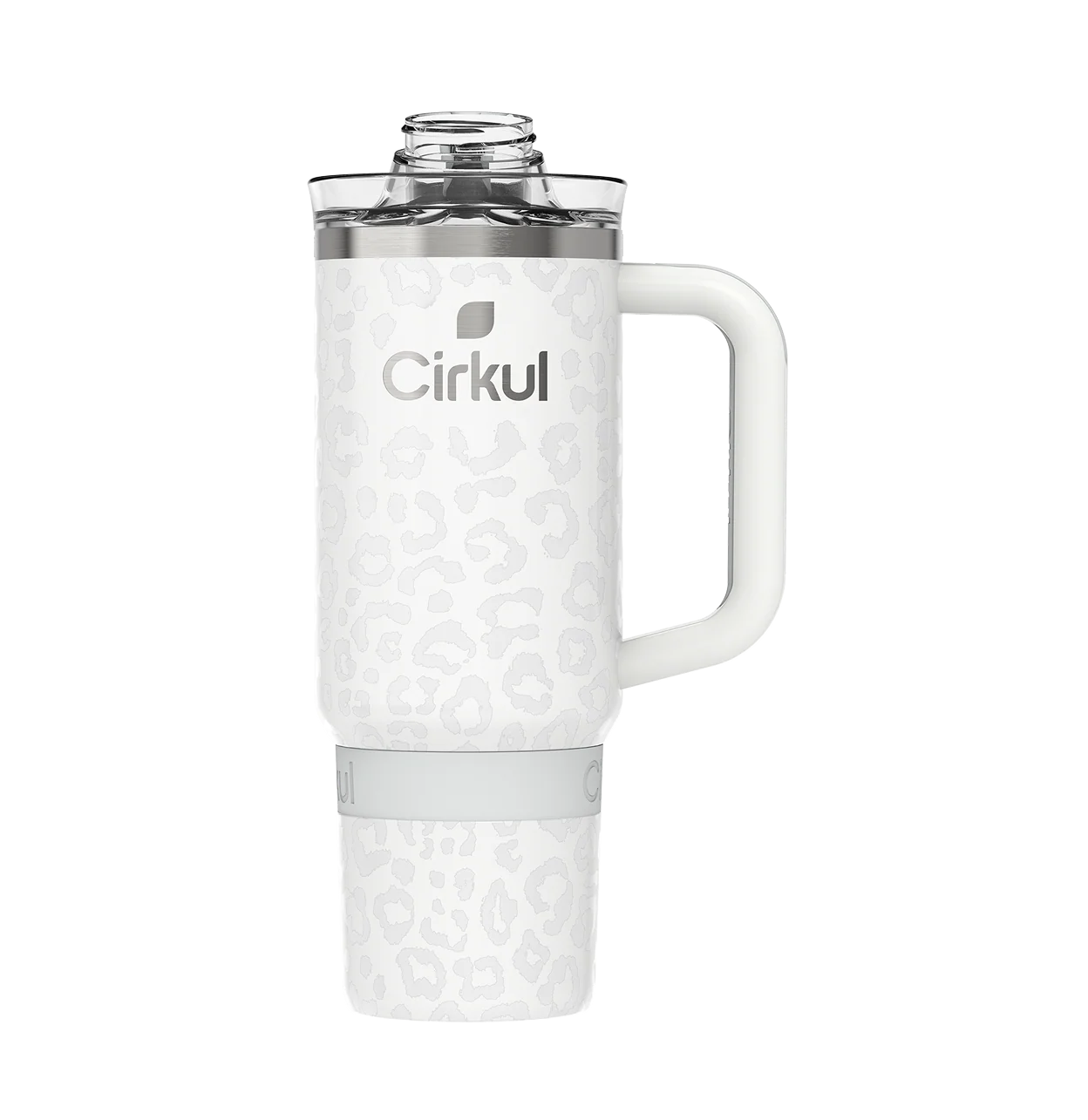 CX: Limited Edition: 30oz. Cream Leopard Travel StrawSip™ Tumbler