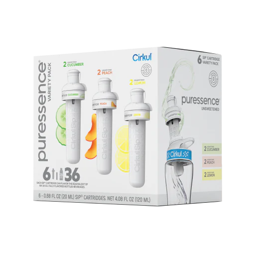 Base: Puressence Flavor Cartridge Variety Pack, 6-Pack