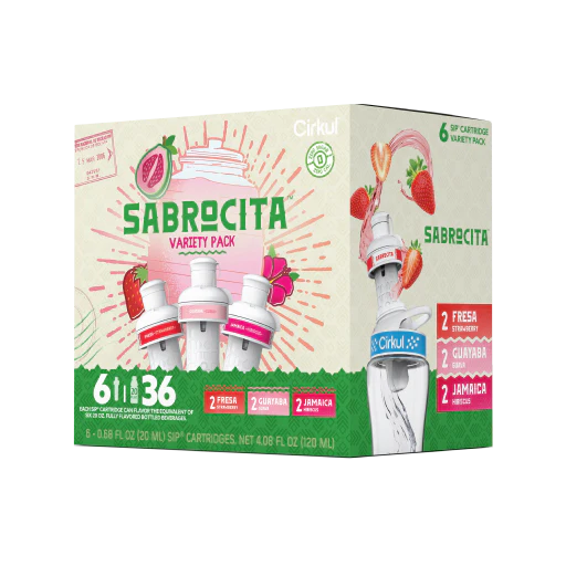 Base: Sabrocita Flavor Cartridge Variety Pack, 6-Pack