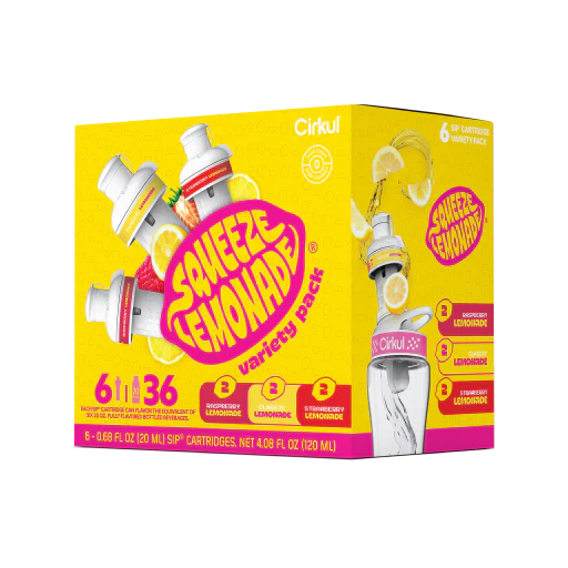 Base: Squeeze Lemonade Flavor Cartridge Variety Pack, 6-Pack