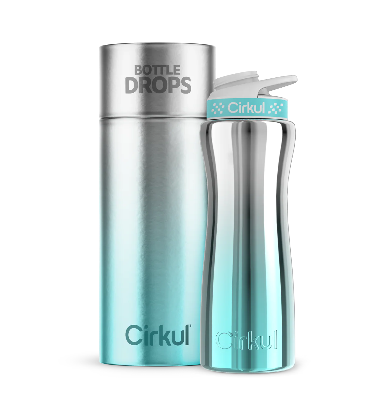 CX: Limited Edition: 22oz. Cyan DuoChrome Stainless Steel Bottle & Lid
