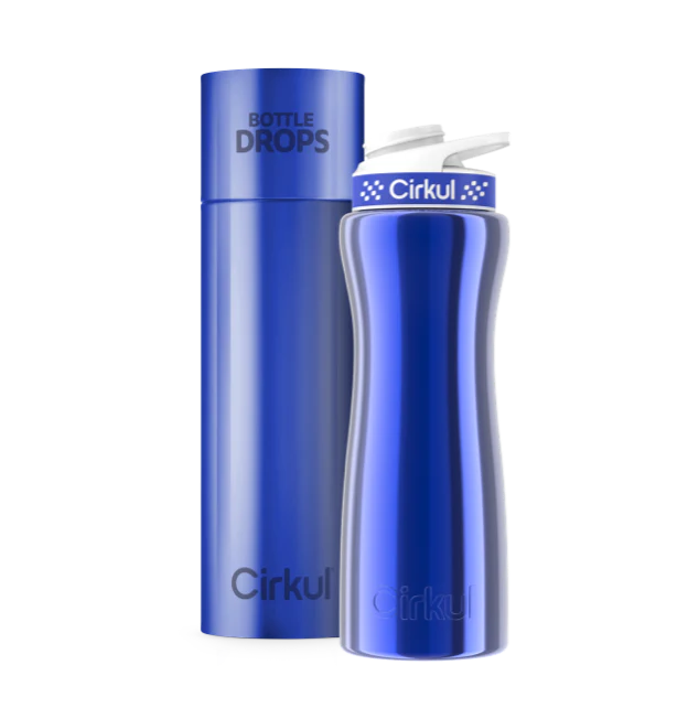 Limited Edition: 22oz. Blue Chrome Stainless Steel Bottle & Lid